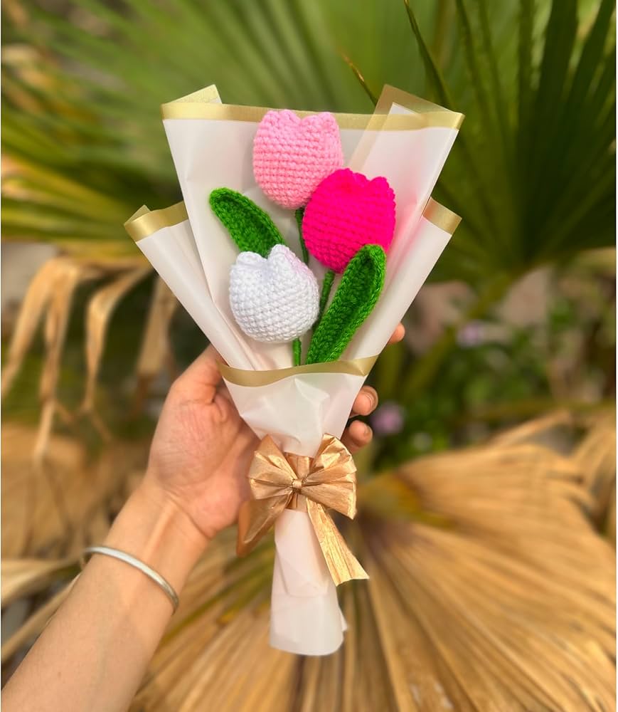 Crochet Tulip Bouquet